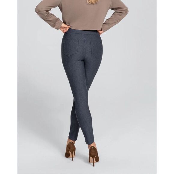 Honeylove Ever Ready Pants In Stormy Blue Size Medium - Picture 3 of 7